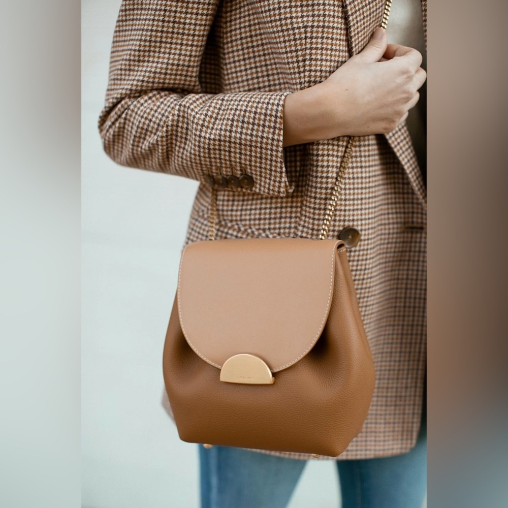 Polene Tan Leather Bag